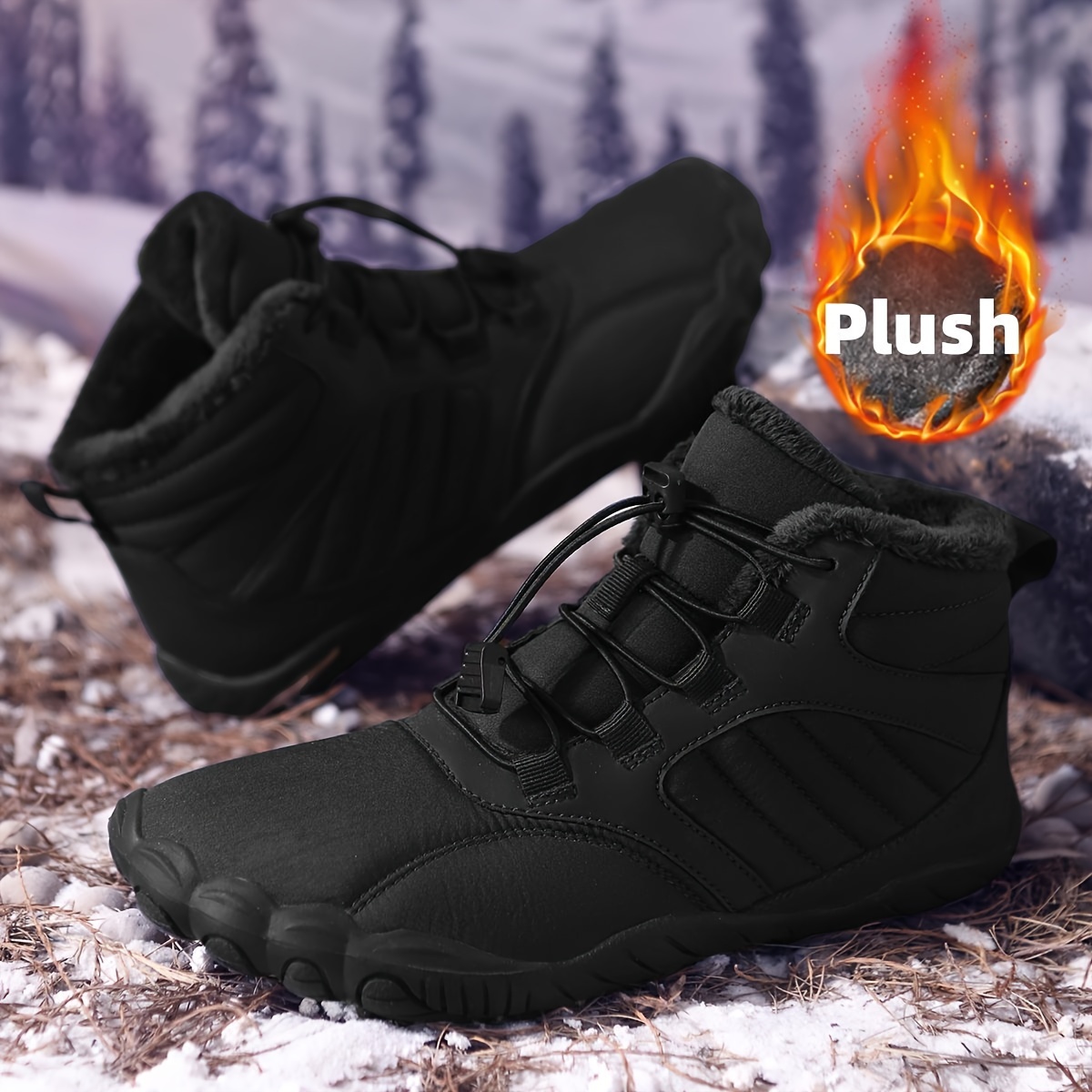 Women'S Shoes Wide Width - Bottes de neige unisexe d'hiver doublées