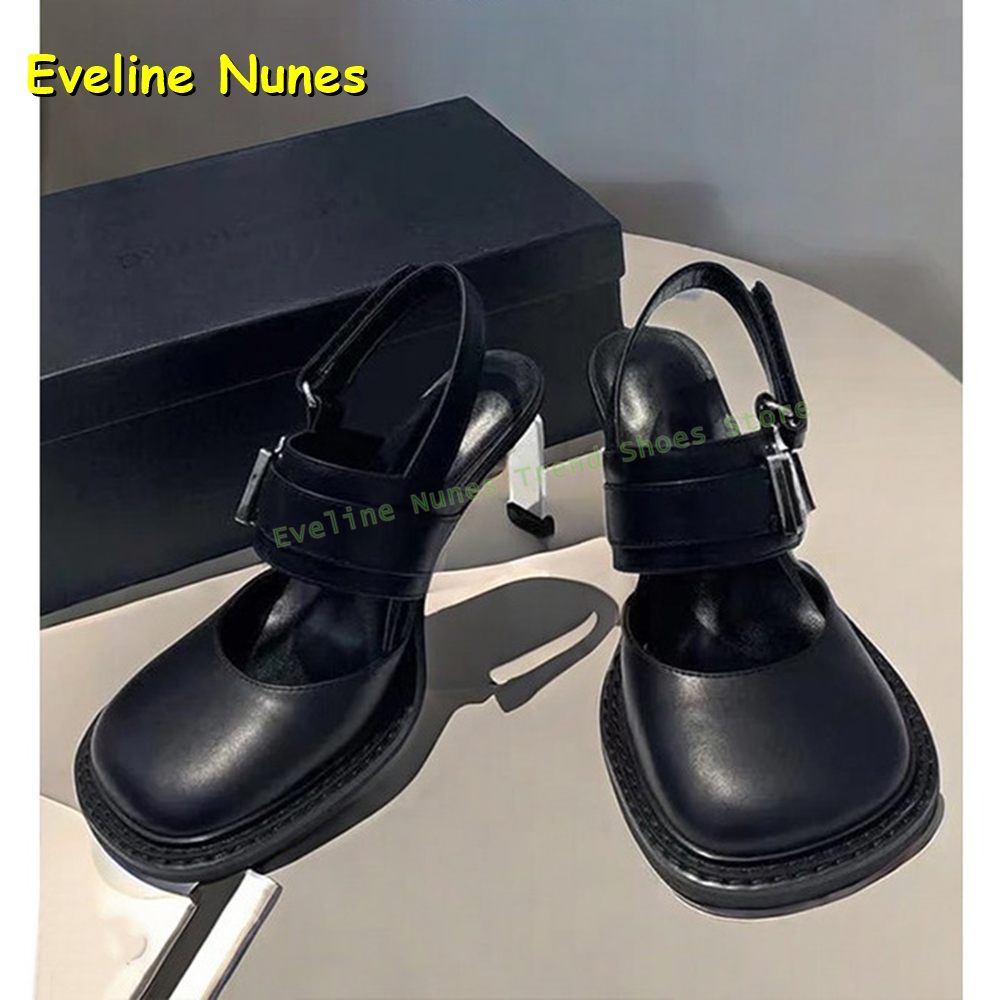 Mule Slip On - Sandales Mary Jane noires à bout