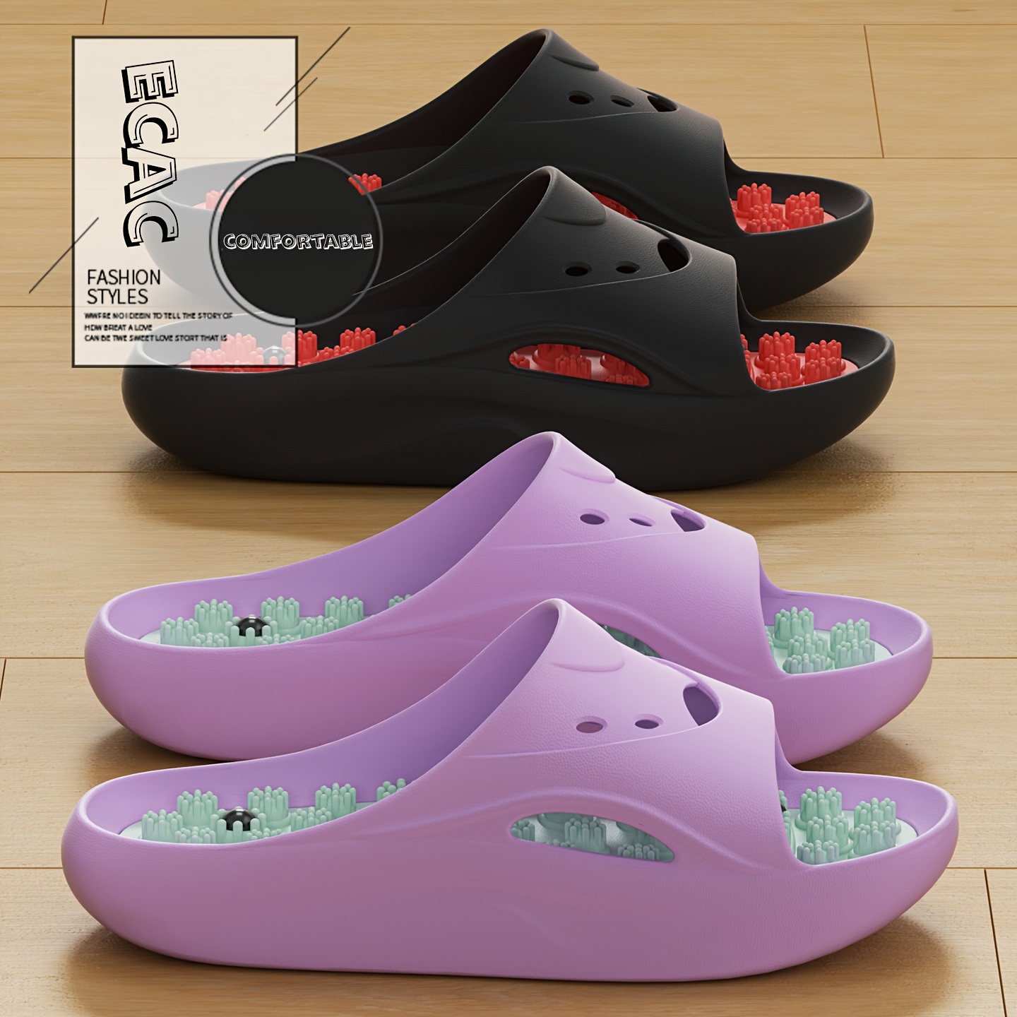 Mule Slip On - Chaussons de massage EVA pour femmes