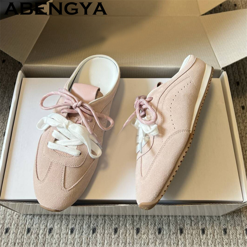 Oxford Lace Up Women - Chaussures plates décontractées à lacets pour