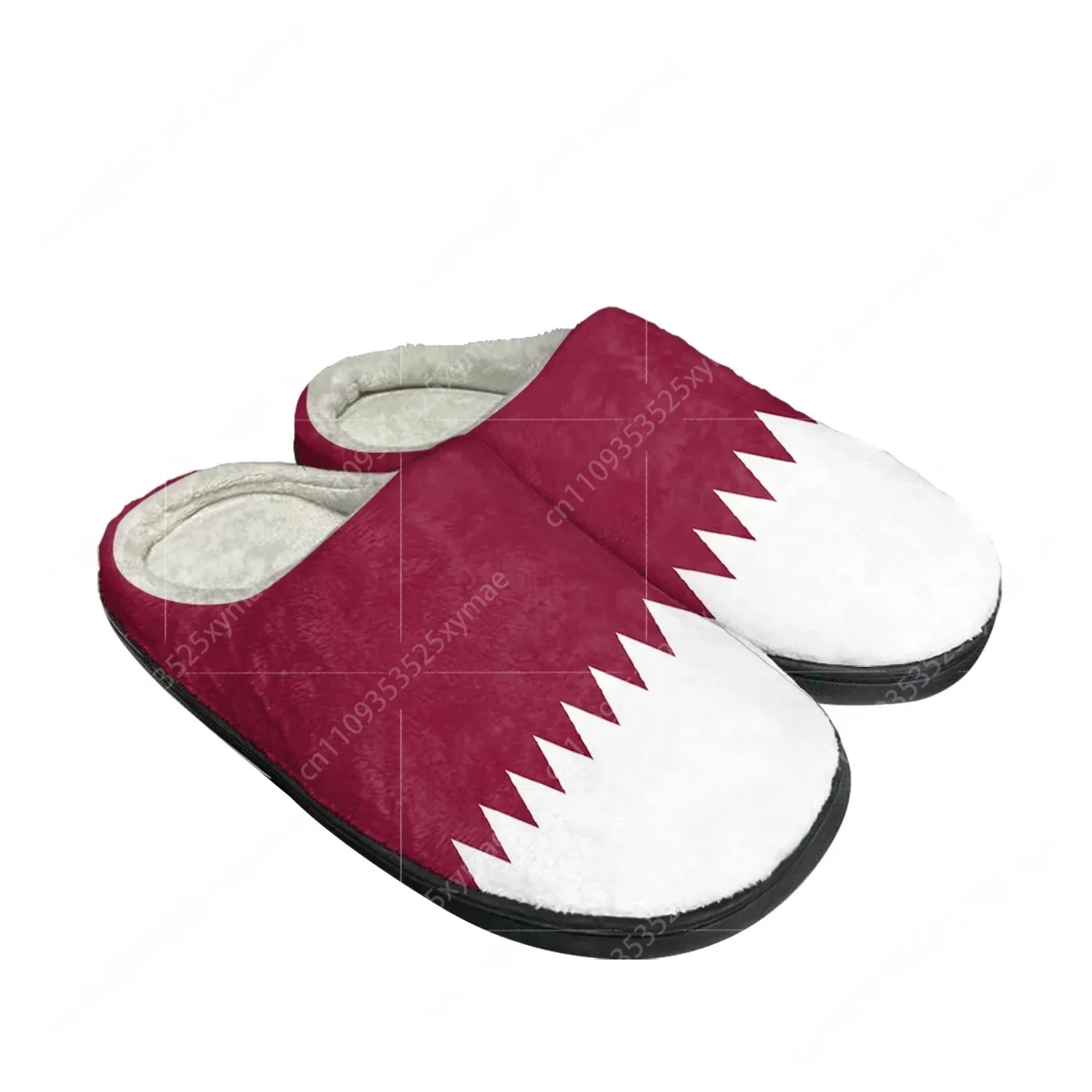 Women Shoes Qatar - Chaussons personnalisés en coton avec drapeau