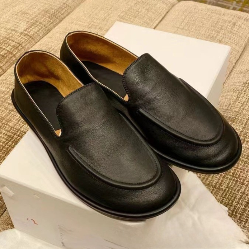 Women'S Shoes Wide Width - Nouvelles chaussures plates en cuir véritable