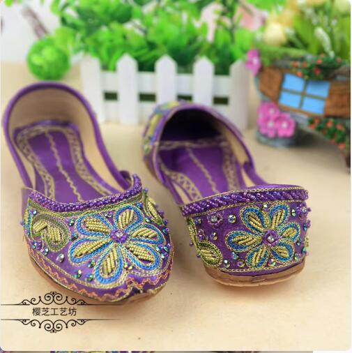 Women'S Shoes In Pakistan - Pakistan femmes chaussures plat broder printemps
