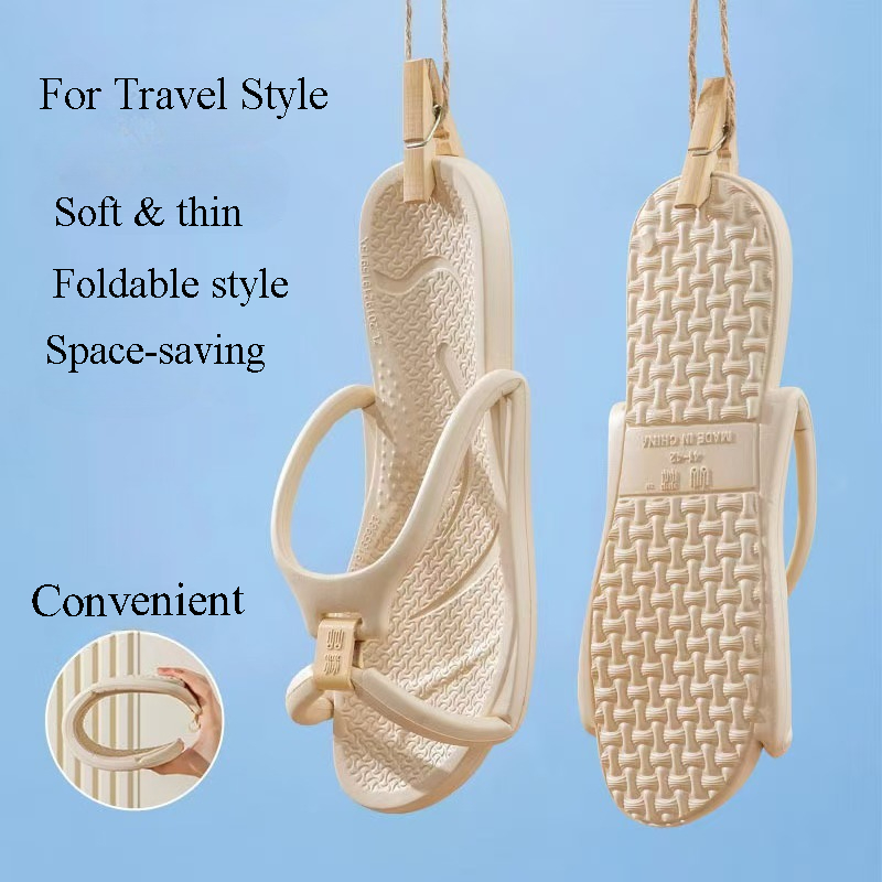 Mule Slip On - Chaussons de voyage pliables unisexes en