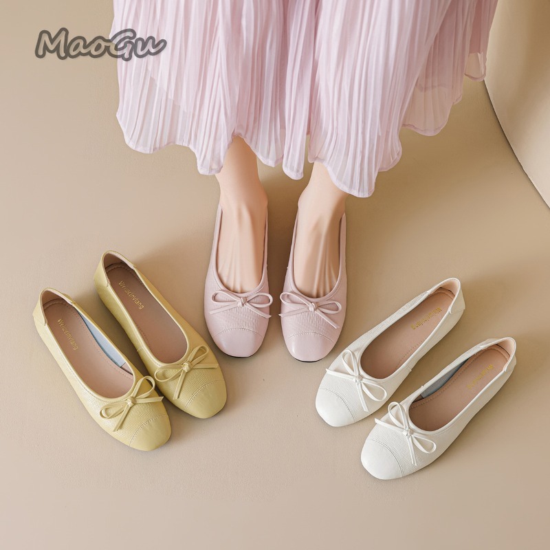 Mule Slip On - Ballerine élégante à nœud papillon pour