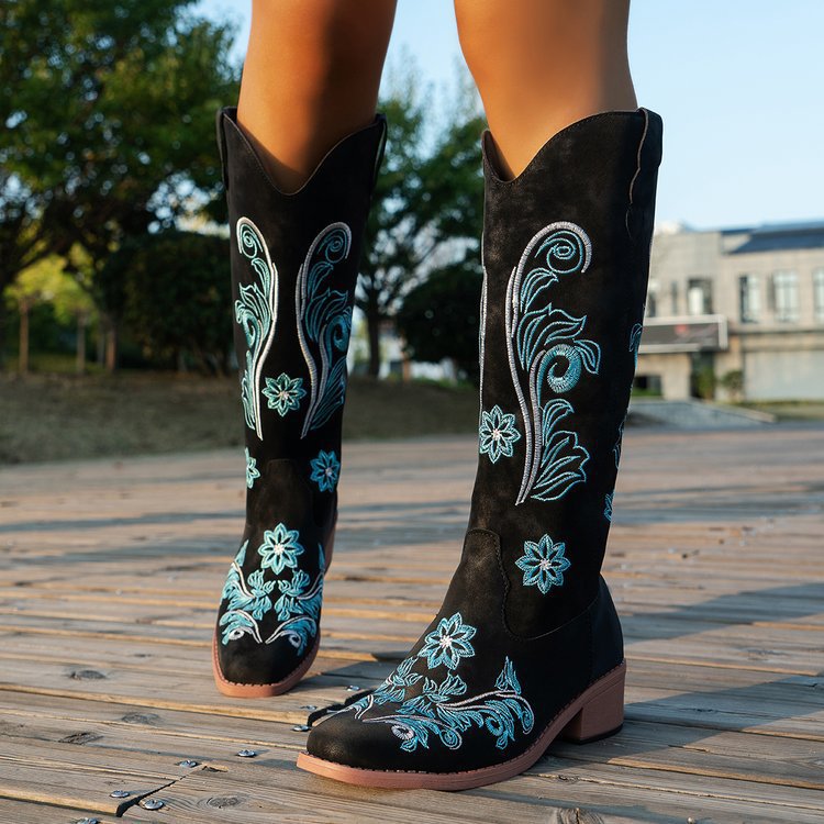 Bottes de chevalier rétro pour - Western Cowgirl Boot avis et prix