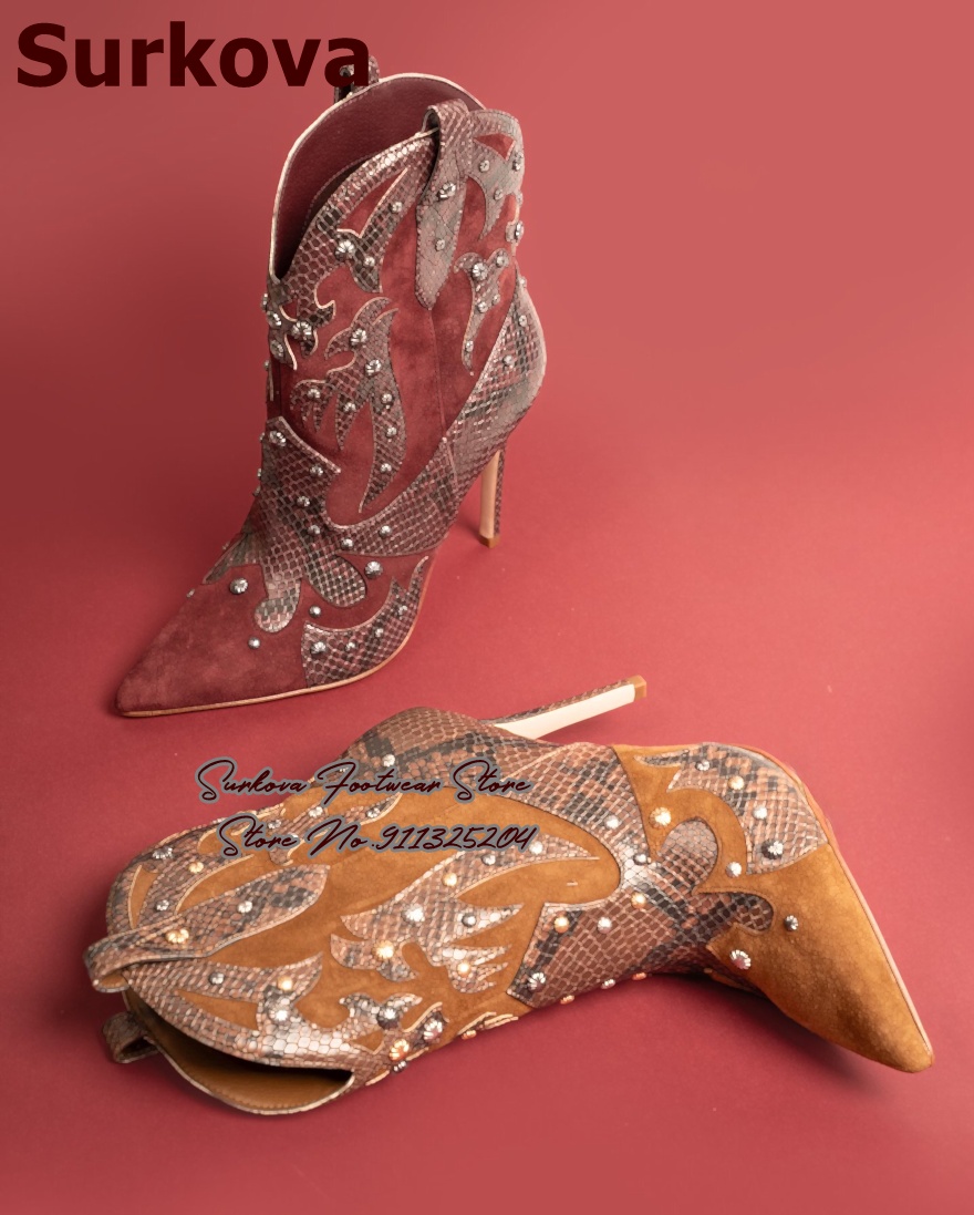 Bottines Western Vintage Surko - Western Cowgirl Boot avis et prix