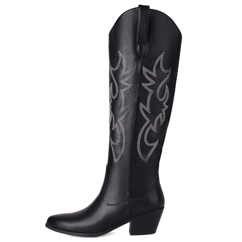 Bottes hautes au genou pour fe - Western Cowgirl Boot avis et prix