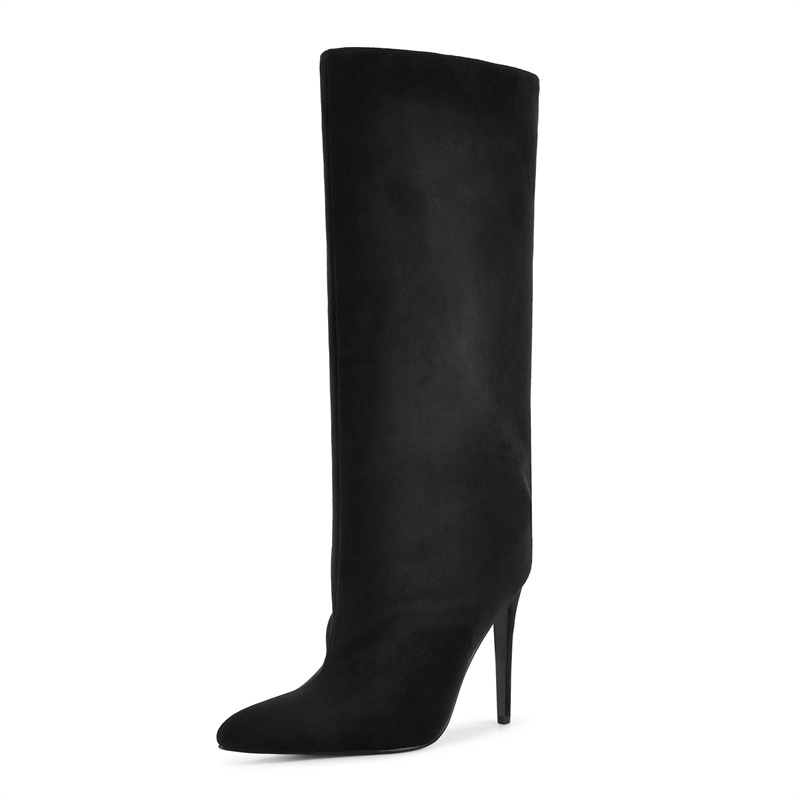 Onlymaker Bottes noires en fau - Women'S Shoes Wide Width avis et prix