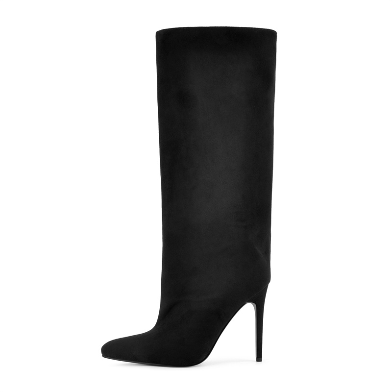 Onlymaker Bottes noires en fau - Women'S Shoes Wide Width avis et prix