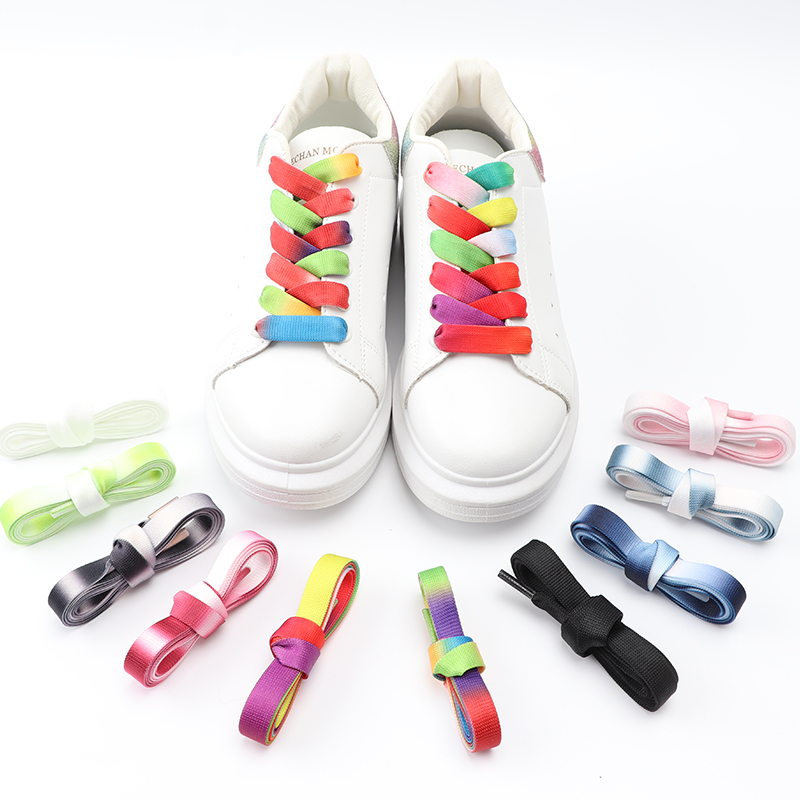 Lacets plats dégradés arc-en-c - Women Shoes Mk avis et prix
