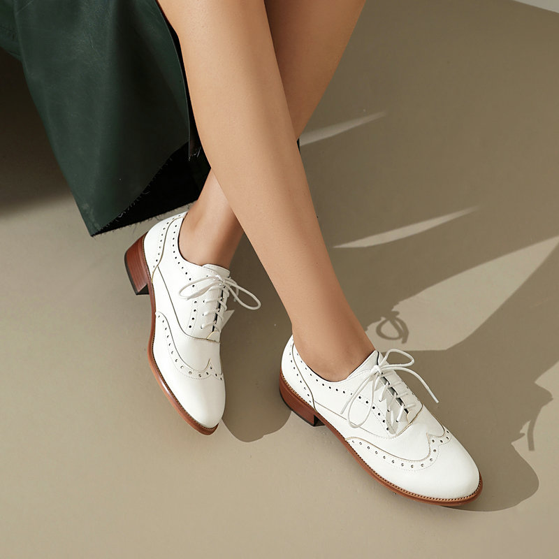 Chaussures Oxford Brogue pour  - Oxford Lace Up Women avis et prix