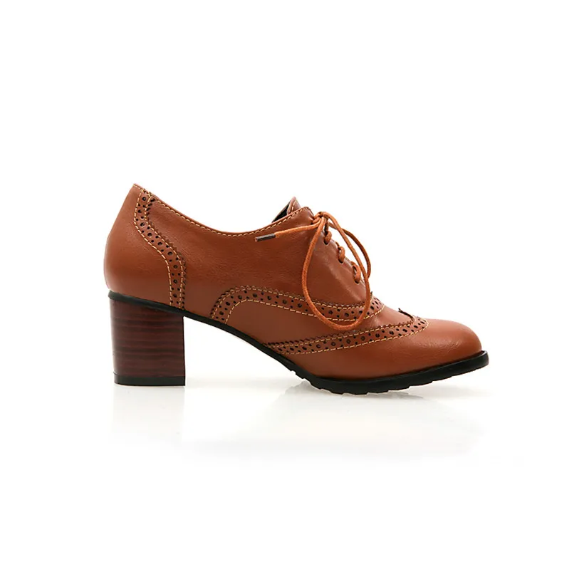Escarpins britanniques à talon - Oxford Lace Up Women avis et prix
