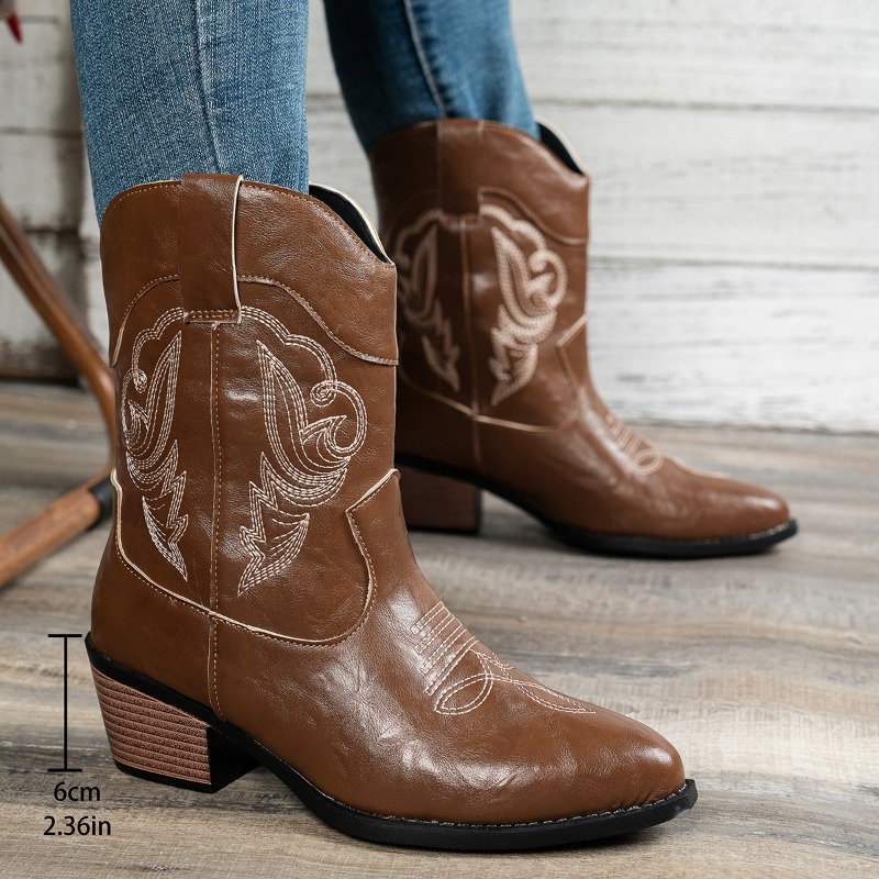 Bottes de cowboy western brodé - Western Cowgirl Boot avis et prix