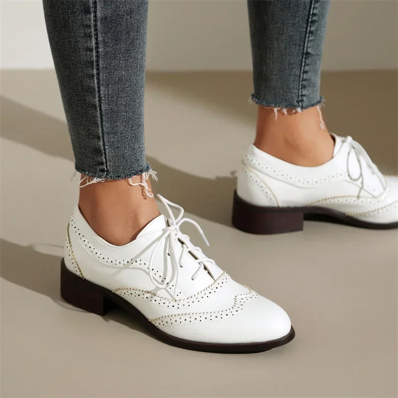 Chaussures plates britanniques - Oxford Lace Up Women avis et prix
