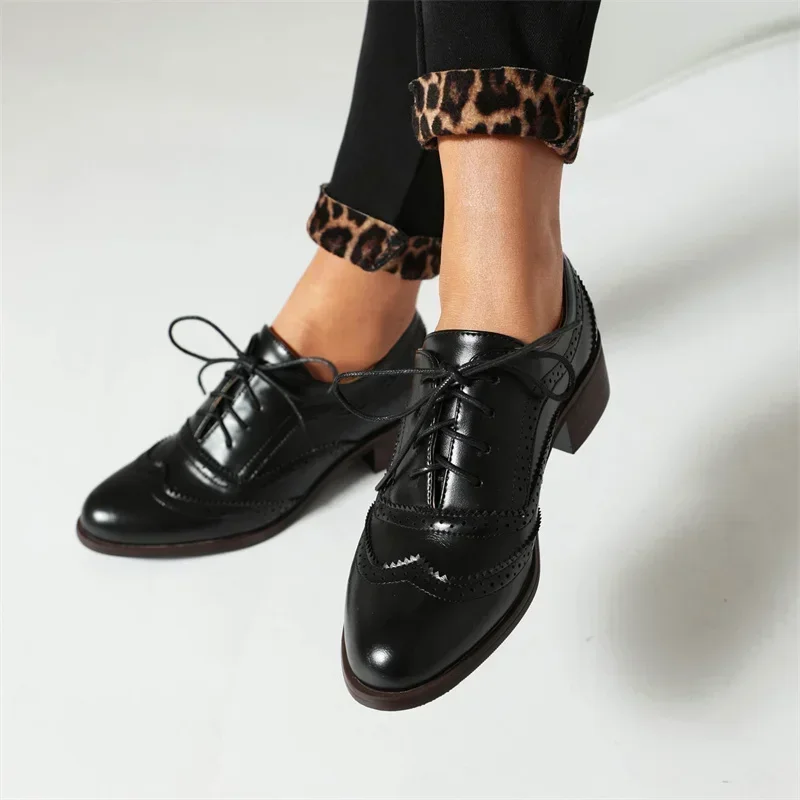 Chaussures plates britanniques - Oxford Lace Up Women avis et prix