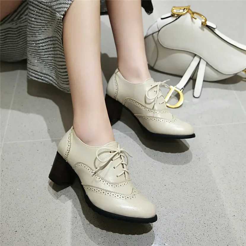 Femmes britanniques Oxfords ha - Oxford Lace Up Women avis et prix