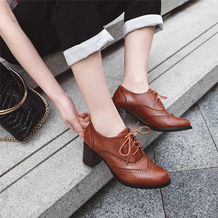 Femmes britanniques Oxfords ha - Oxford Lace Up Women avis et prix
