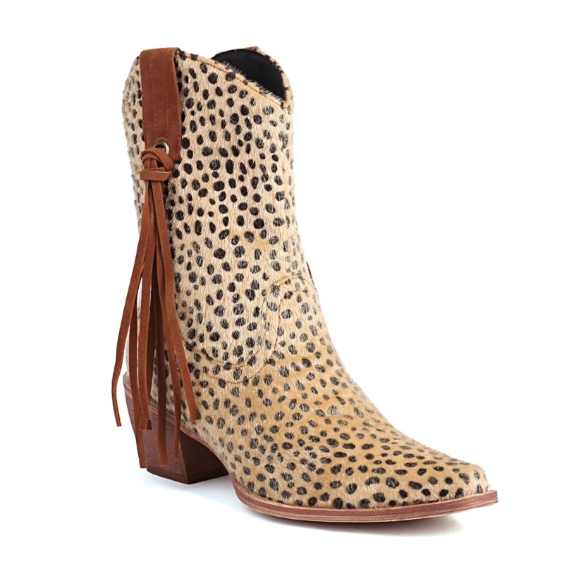 Bottes de Cowboy Vintage en cr - Western Cowgirl Boot avis et prix