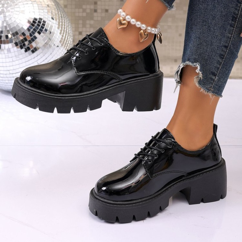 Nouvelles Chaussures Plates à  - Oxford Lace Up Women avis et prix