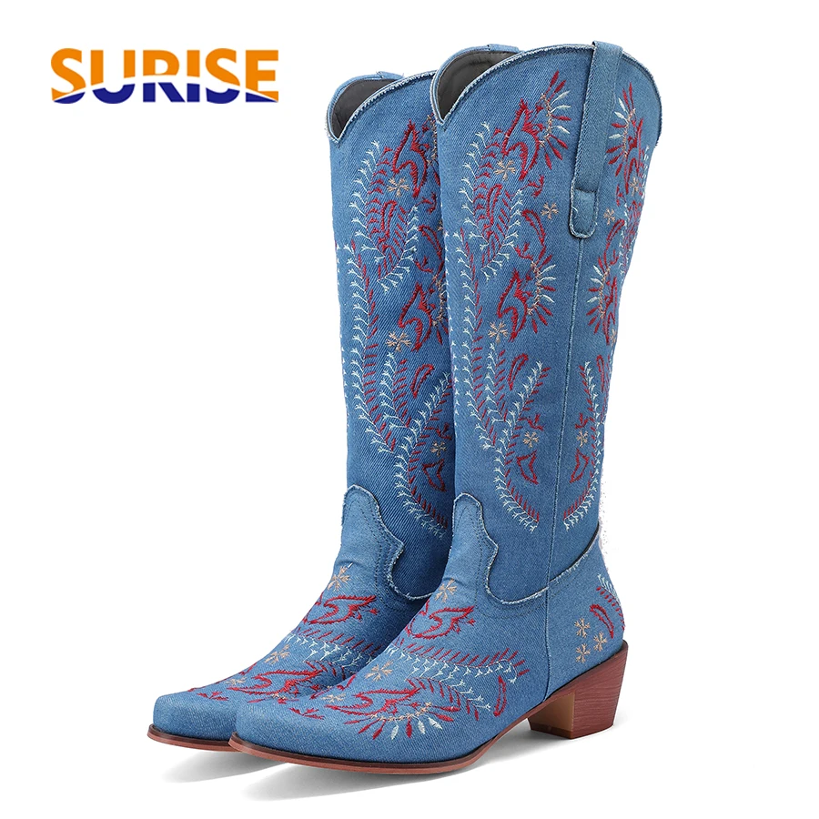 Bleu Denim Western Cowgirl gen - Western Cowgirl Boot avis et prix